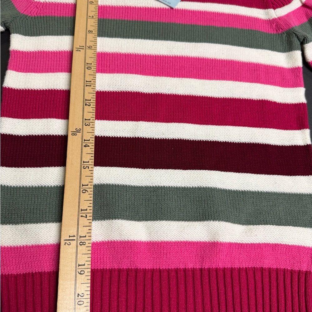 LOFT Colorful Striped Crew Neck Sweater NWT - Picture 12 of 14